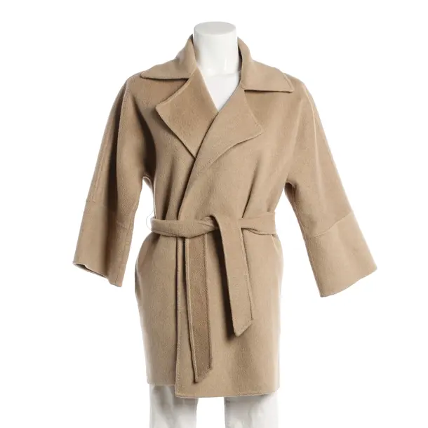 Übergangsmantel, in Hellbraun, Kaschmir, Max Mara