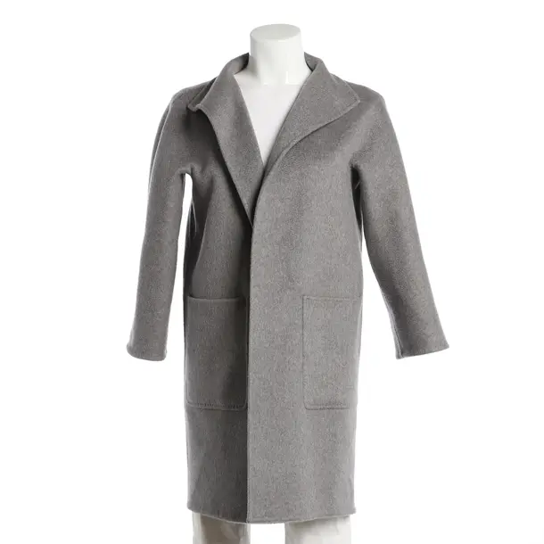 Übergangsmantel, in Hellgrau, Kaschmir, Max Mara