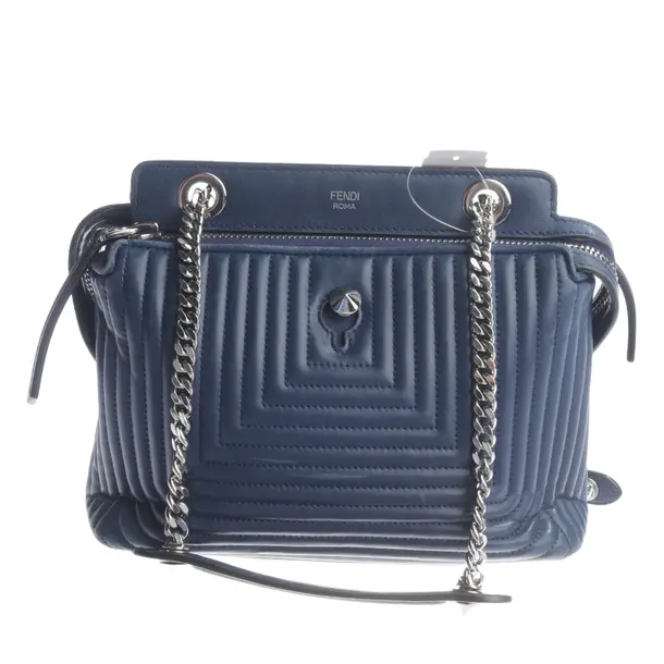 Schultertasche, in Blau, Leder, Fendi