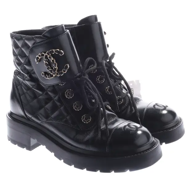 Ankle Boots in Black, , Chanel
