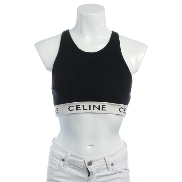 Top in Black, Cotton, Céline