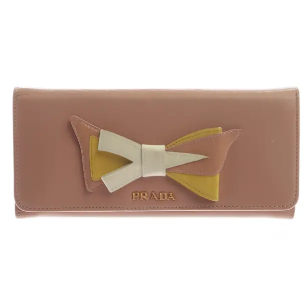 Geldbörse in Braun, Leder, Prada