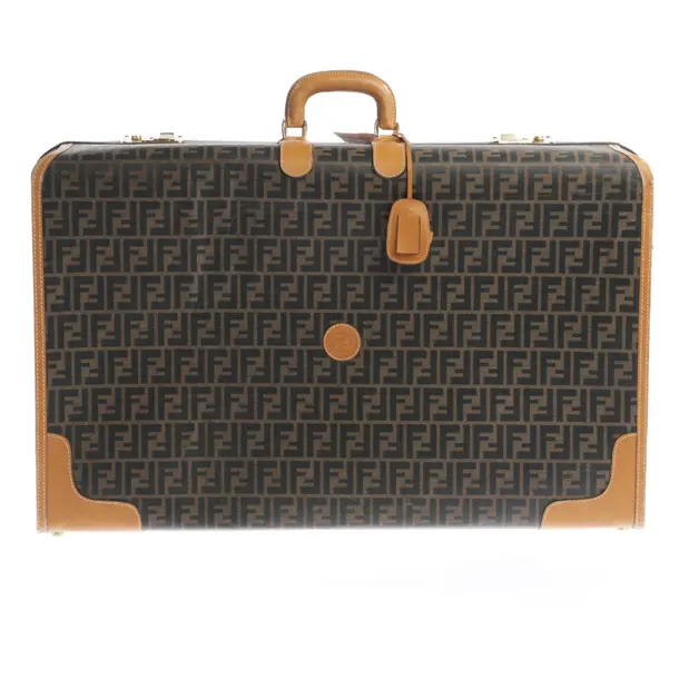 Suitcase in Black, Leather, Fendi