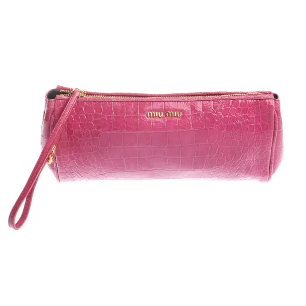 Clutch in Rosa, Leder, Miu Miu