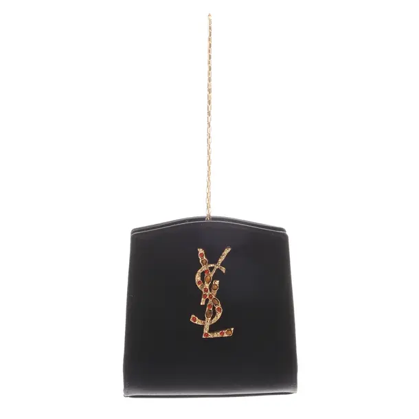 Evening Bag in Black, Viscose, Saint Laurent