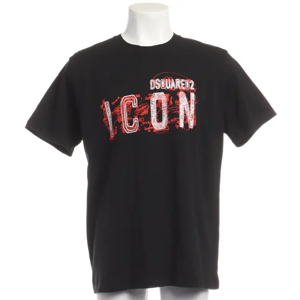T-Shirt in Schwarz, Baumwolle, Dsquared
