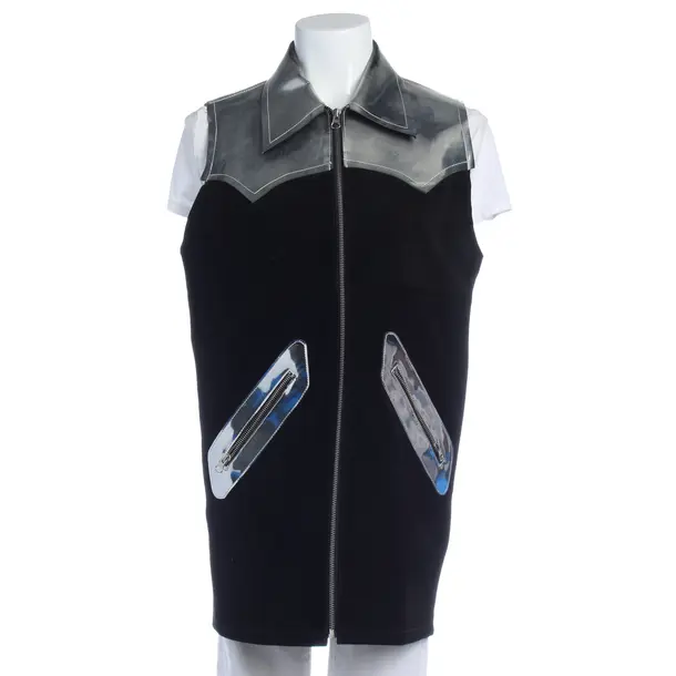 Weste in Schwarz, Leder, Maison Martin Margiela