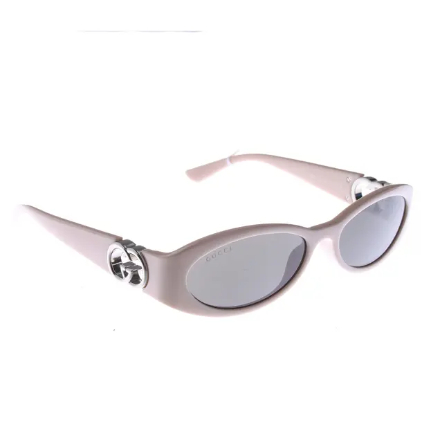 Sonnenbrille in Weiß, Kunststoff, Gucci