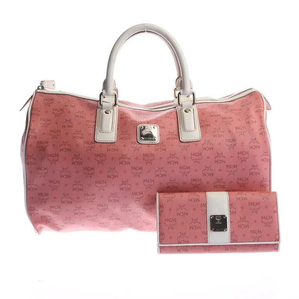 Handtasche in Rot, Leder, MCM