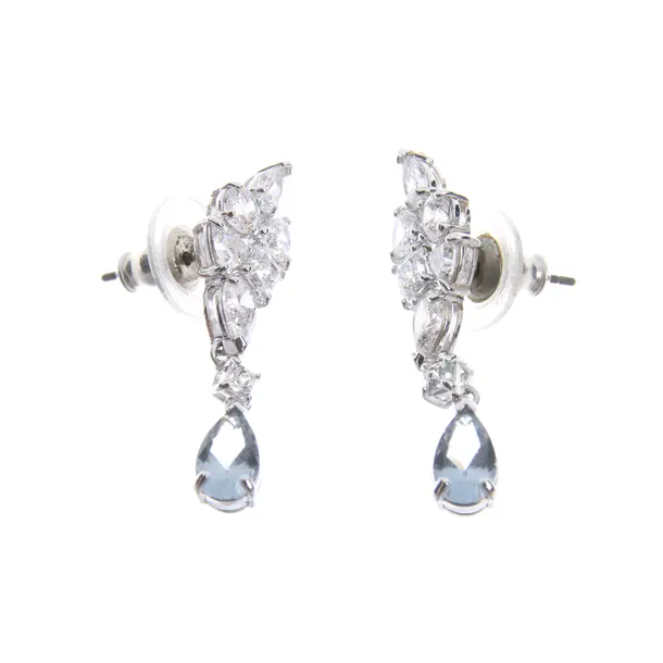 Earrings in Metallic, Metal (metallic, metallized), Swarovski
