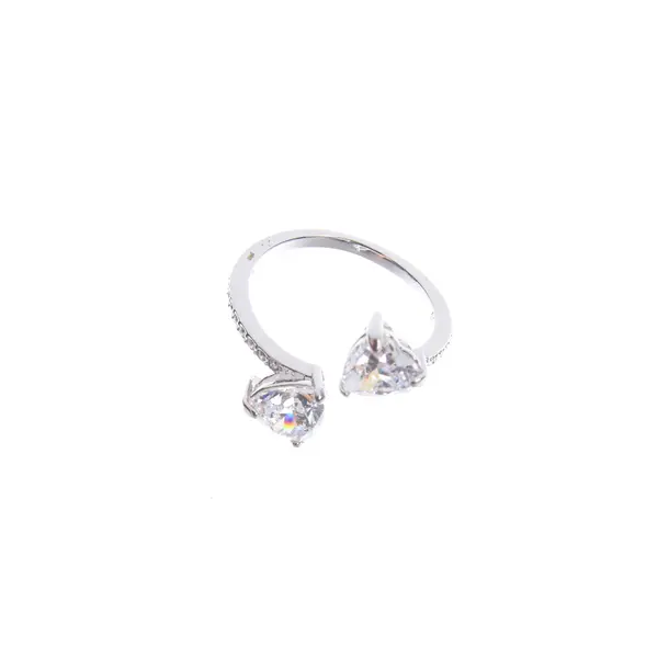 Ring in Metallic, Metall (metallisch, metallisiert), Swarovski