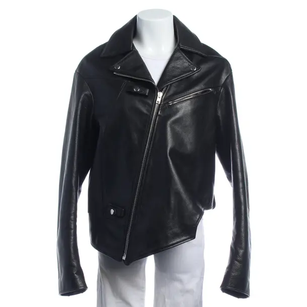 LeatherJacket in Black, Leather, Vetements