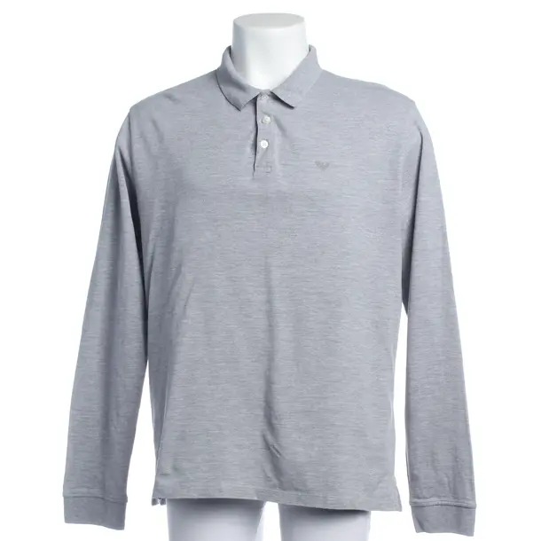 Long Sleeve Shirt in Gray, Cotton, Emporio Armani