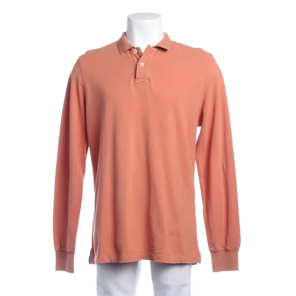 Long Sleeve Shirt in Orange, Cotton, Brunello Cucinelli