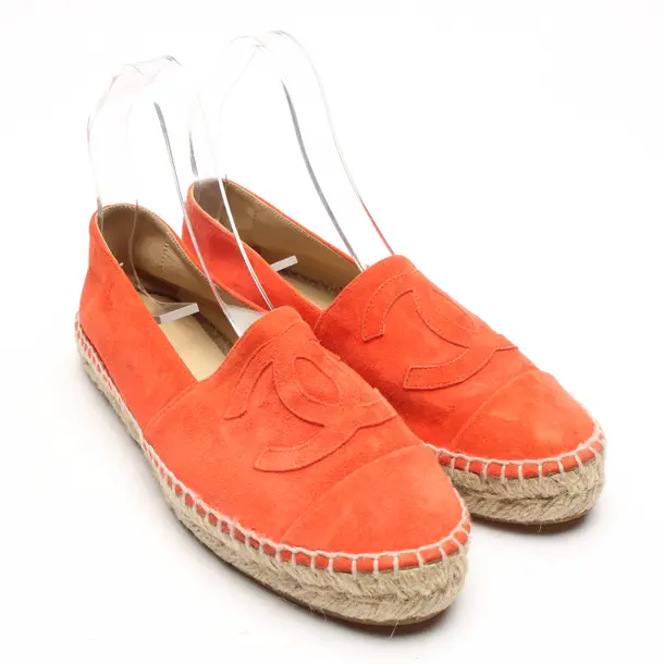 Espadrilles in Orange, , Chanel