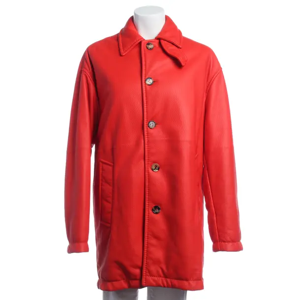 Ledermantel in Rot, Leder, Bottega Veneta