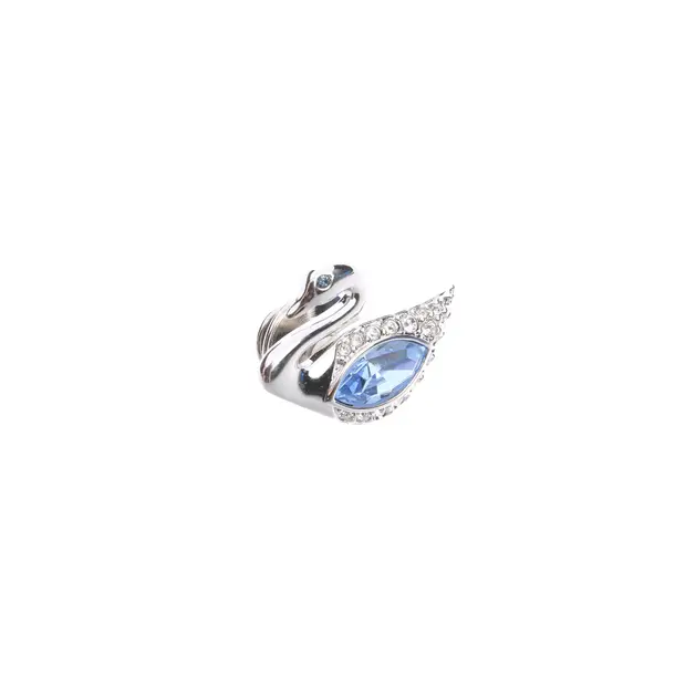 Brosche in Metallic, Metall (metallisch, metallisiert), Swarovski