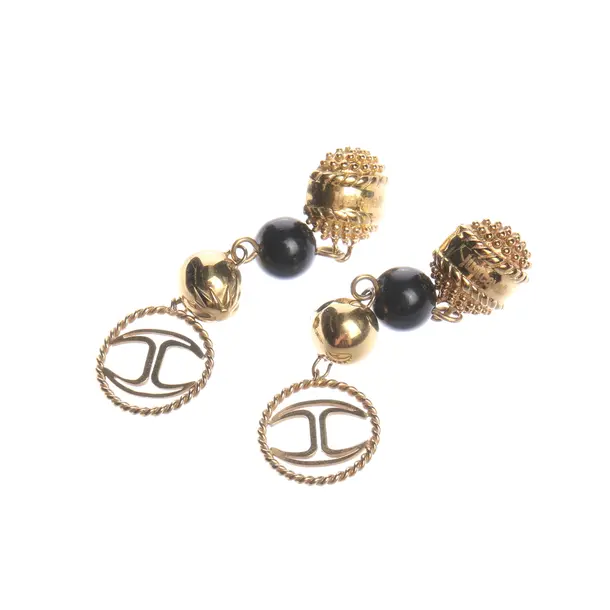 Ohrringe in Metallic, Metall (metallisch, metallisiert), Just Cavalli