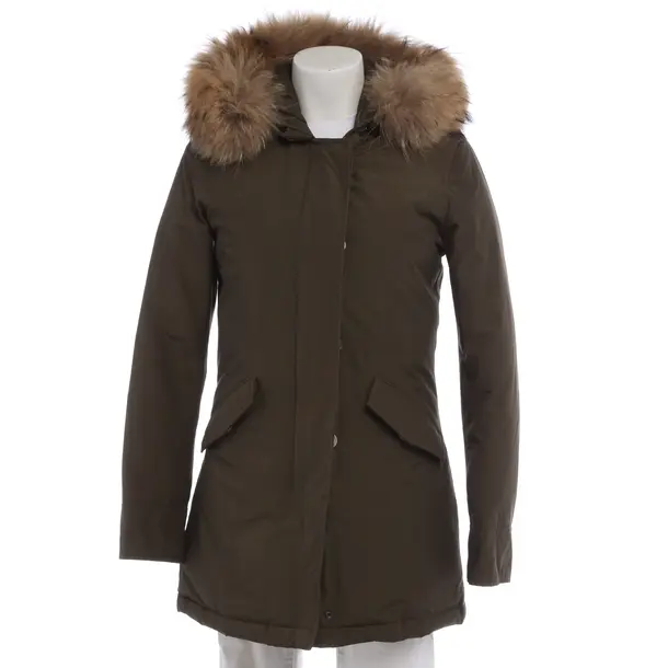 Winterjacke in Grün, Baumwolle, Woolrich