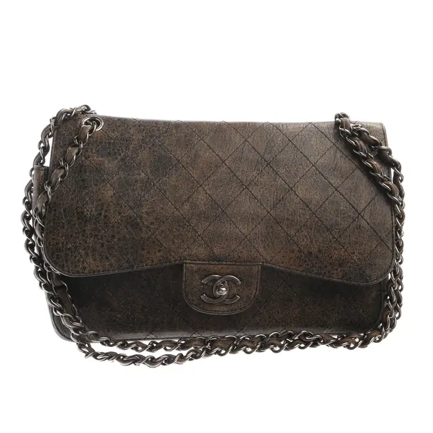 Schultertasche in Braun, Leder, Chanel