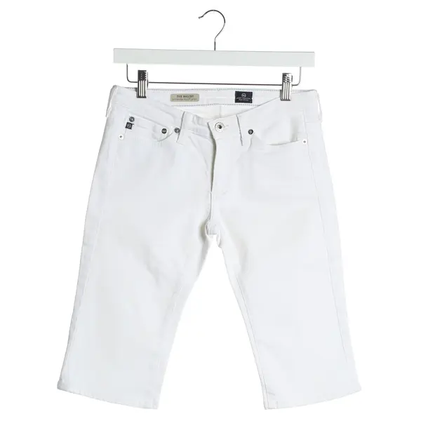 Bermuda Shorts in White, Cotton, Agolde