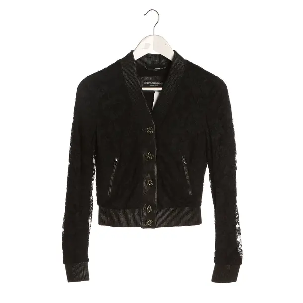 Mid-Season Jacket in Black, Viscose, Dolce & Gabbana