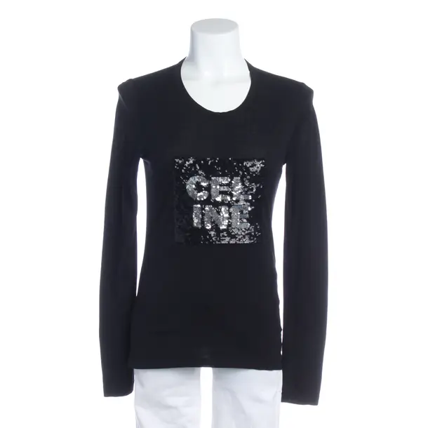 Longsleeve in Schwarz, Baumwolle, Céline