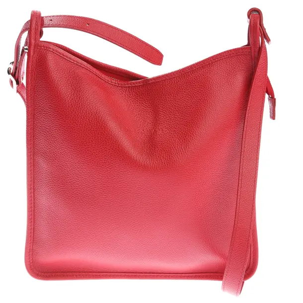 Shoulder Bag in Red, Leather, Longchamp