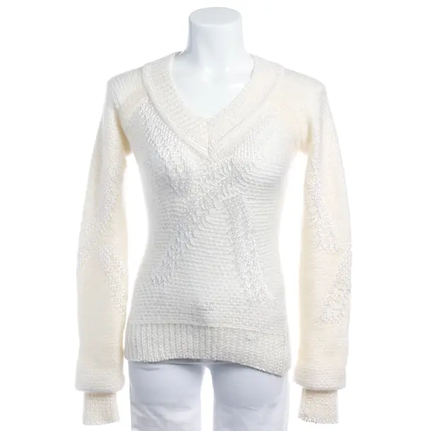Pullover in Weiß, Viskose, Chanel