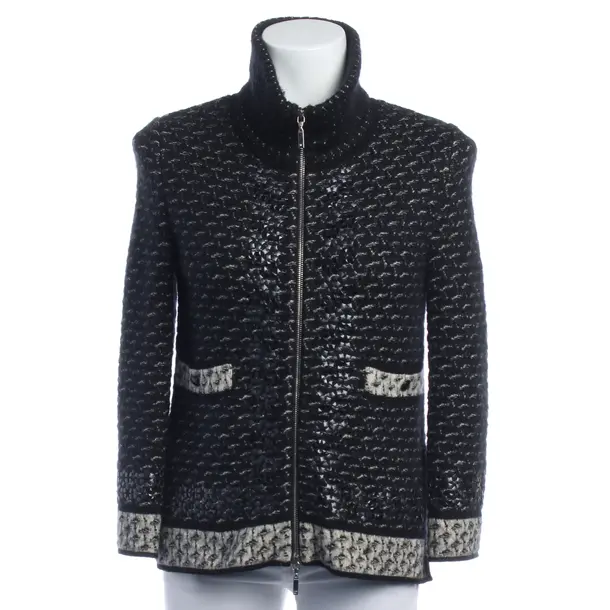 Strickjacke in Schwarz, Seide, Chanel