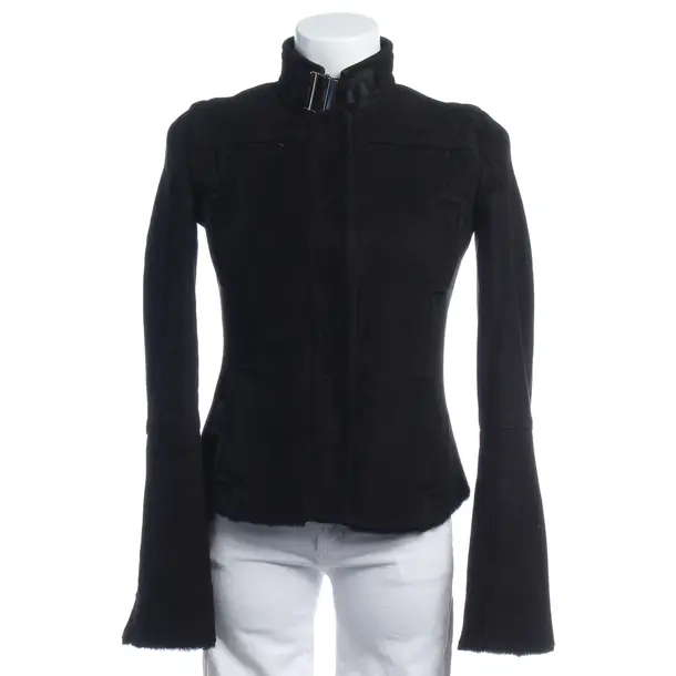 Lederjacke in Schwarz, Leder, Gucci