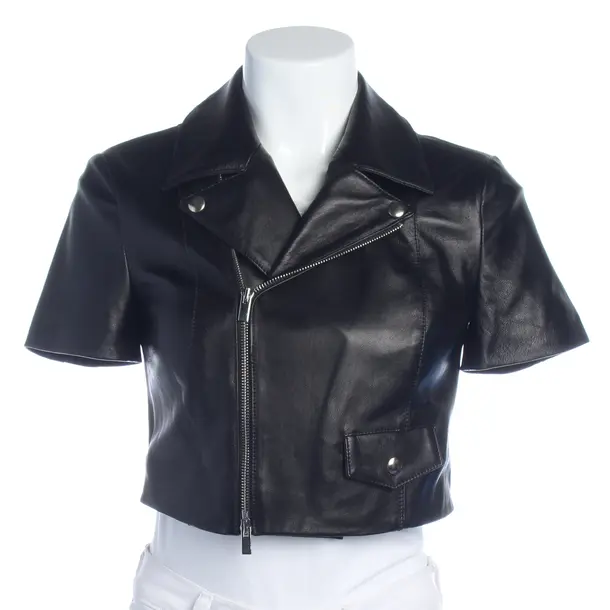 LeatherJacket in Black, Leather, Dondup