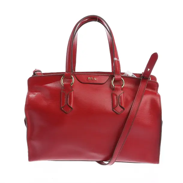 Handtasche in Rot, Leder, Lauren Ralph Lauren