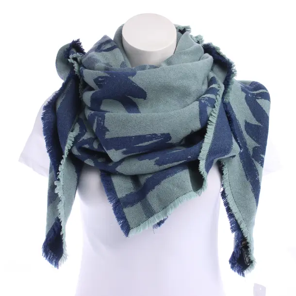 Tuch in Blau, Wolle, MCM