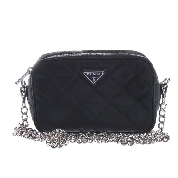 Schultertasche in Schwarz, Polyamid, Prada