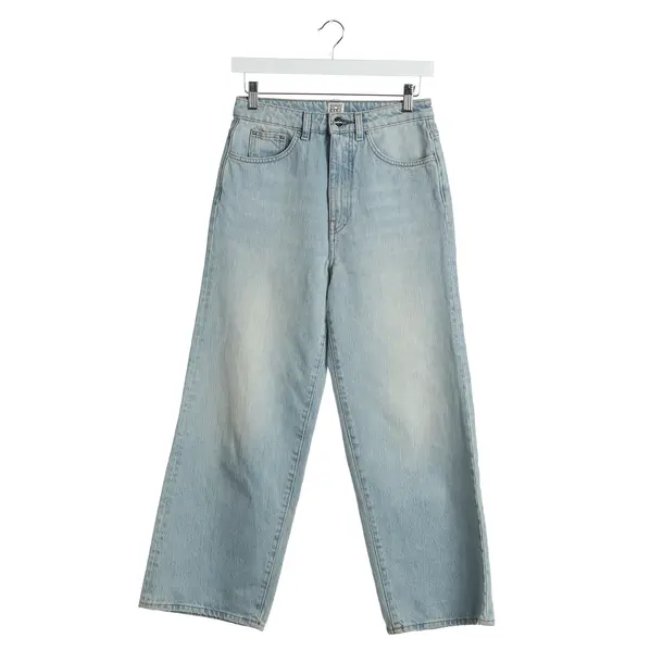 Jeans Flared in Blau, Baumwolle, Totême