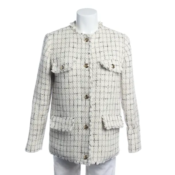 Mid-Season Jacket in White, Cotton, Anine Bing