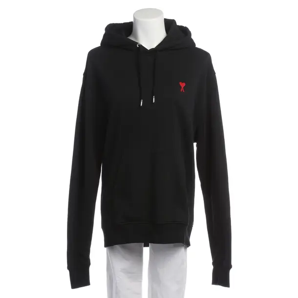Hoodie in Black, Cotton, Ami Paris