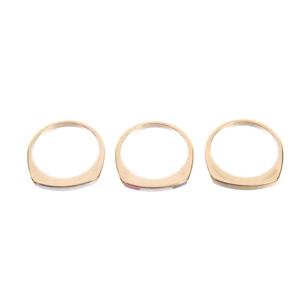 Ring-Set in Metallic, Metal (metallic, metallized), Tommy Hilfiger