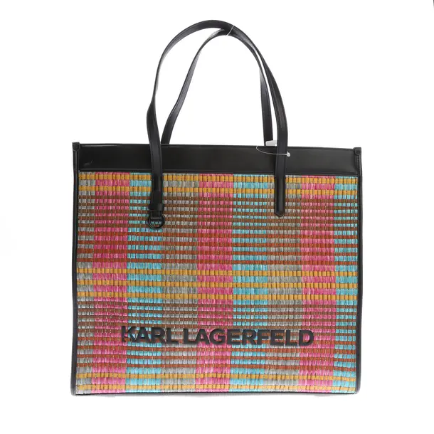 Shopper Bag in Multicolored, Straw, Karl Lagerfeld