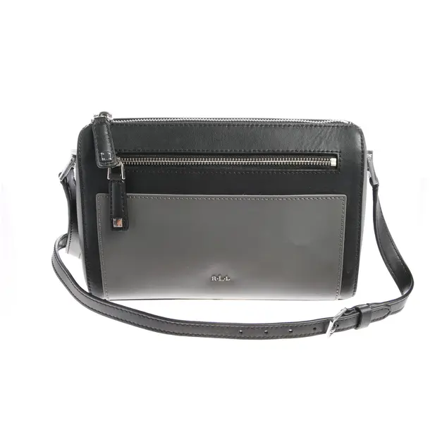 Shoulder Bag in Black, Leather, Lauren Ralph Lauren