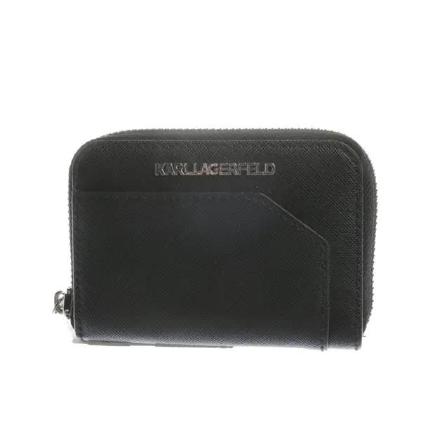 Geldbörse in Schwarz, Polyurethan, Karl Lagerfeld