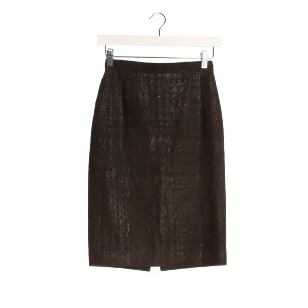 Skirt in Brown, Leather, Céline