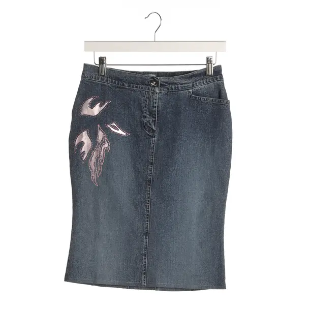 Rock in Blau, Baumwolle, Thierry Mugler