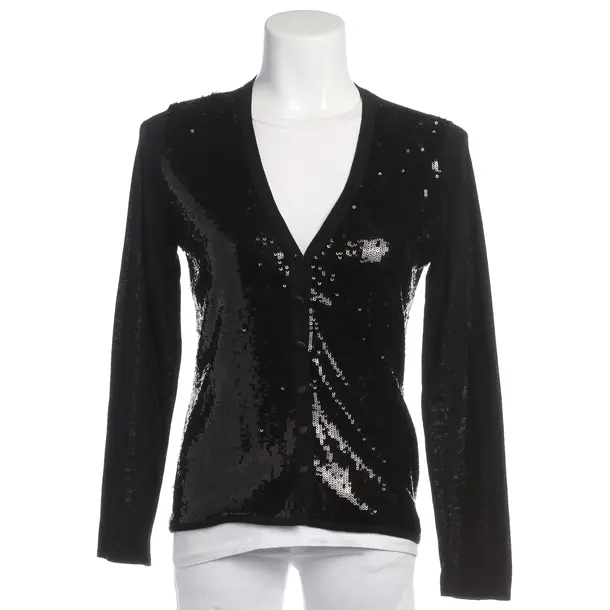 Strickjacke in Schwarz, Baumwolle, Armani Collezioni