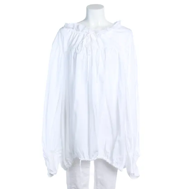 Bluse in Weiß, Baumwolle, Marques Almeida