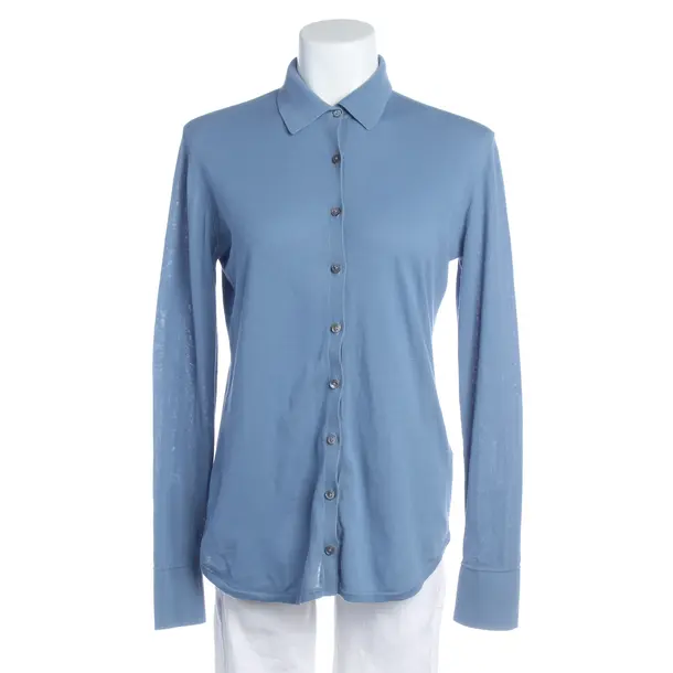 Bluse in Blau, Baumwolle, Van Laack