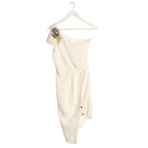 Cocktail Dress in White, Polyester, Elisabetta Franchi
