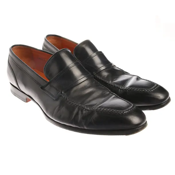 Slip On Shoes in Black, , Santoni