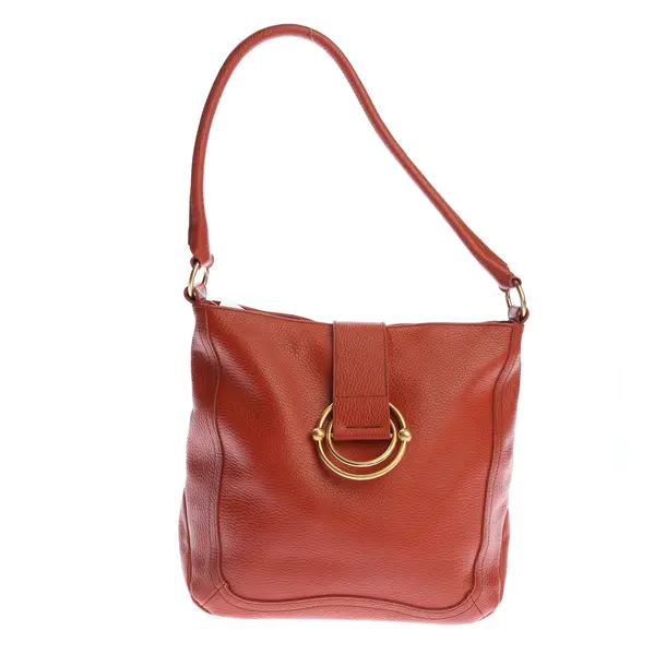 Schultertasche in Orange, Leder, Furla